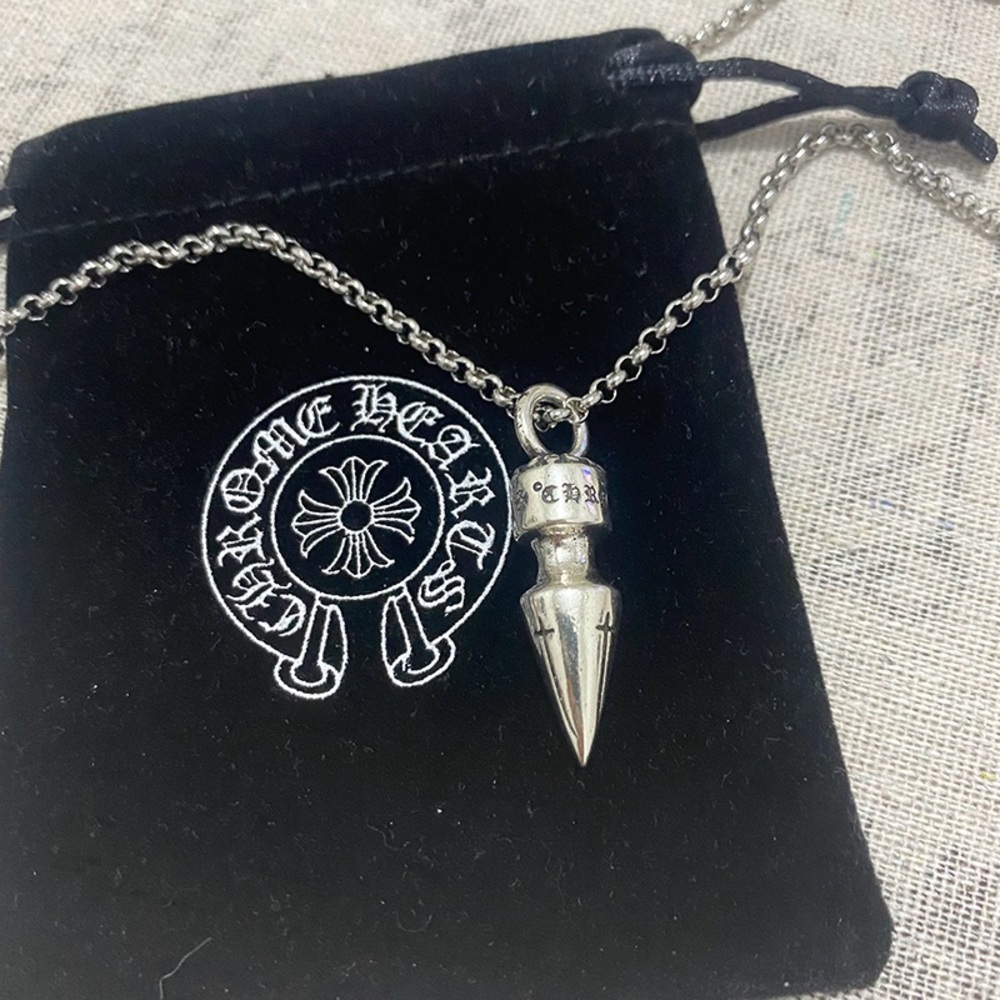 Chrome Hearts Bullet Pendant Necklace